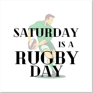 Saturday is a Rugby Day Posters and Art